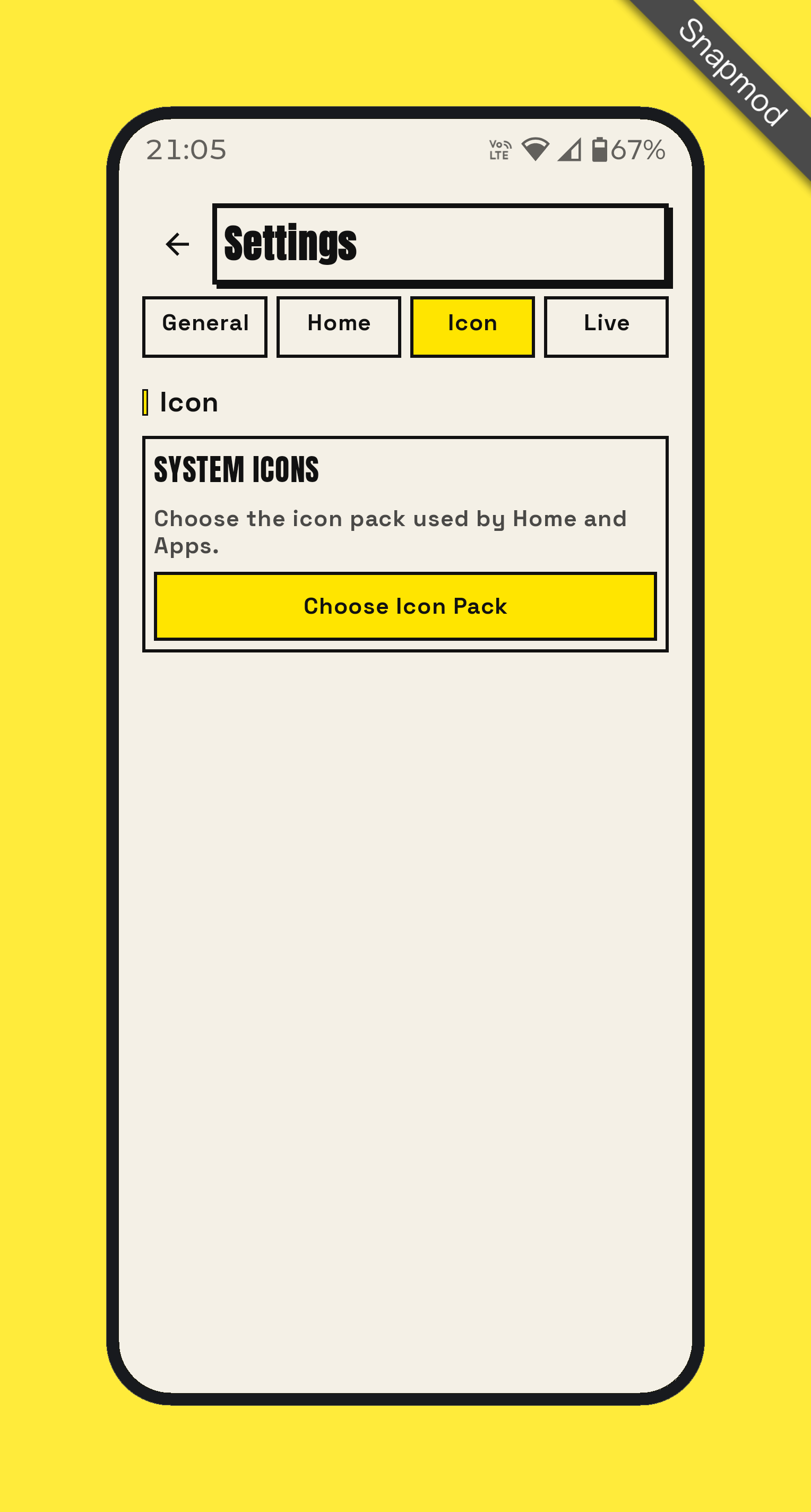 NB Launcher additional settings